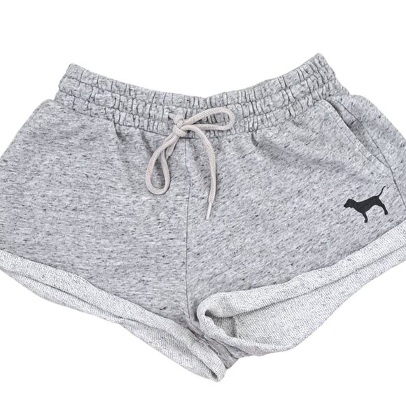 PINK Victoria's Secret Pants - PINK Victoria's Secret Gray Sweat Shorts Rolled Hem Size XS